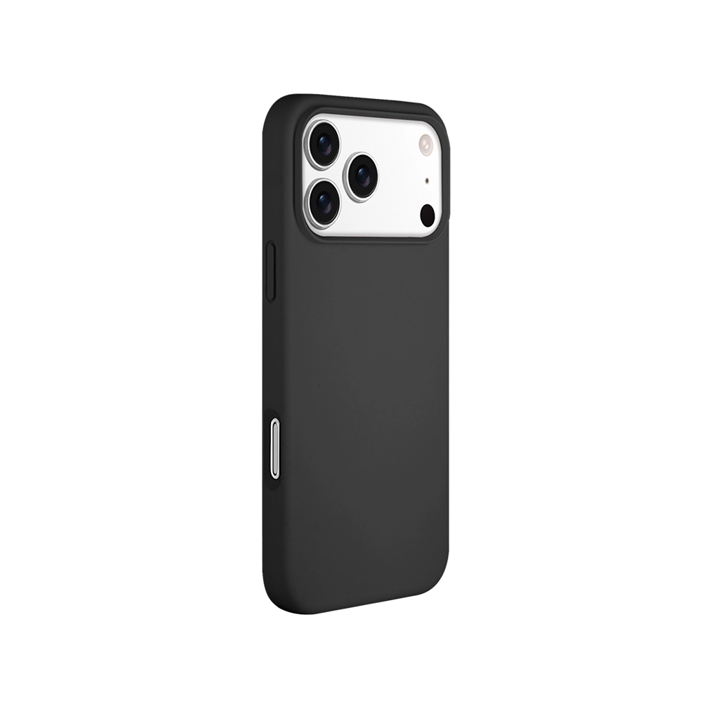 Black Magnetic Skin-Feel iPhone Case for iPhone 17 Pro Max with magnetic accessory support