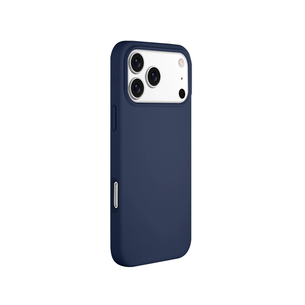 Blue Magnetic Skin-Feel iPhone Case for iPhone 17 Pro Max with magnetic accessory support