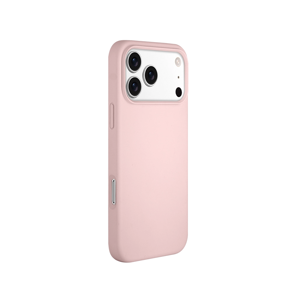 Pink Magnetic Skin-Feel iPhone Case for iPhone 17 Pro Max with magnetic accessory support