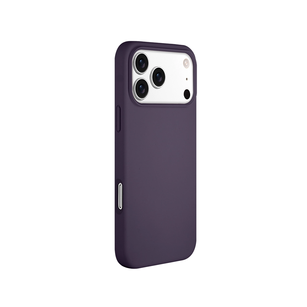 Purple Magnetic Skin-Feel iPhone Case for iPhone 17 Pro Max with magnetic accessory support