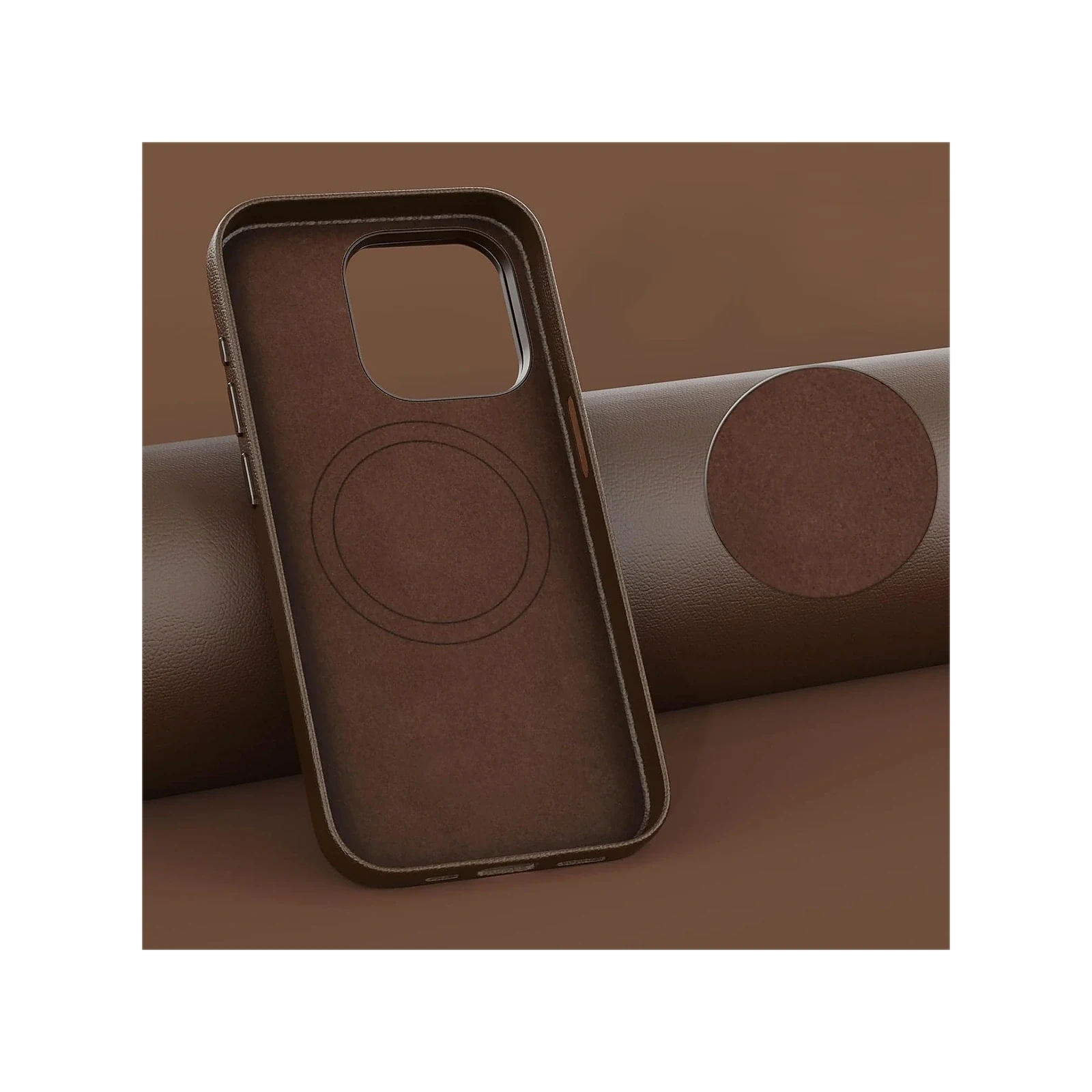 VELTAROX Classic Brown Leather iPhone Case product image 5