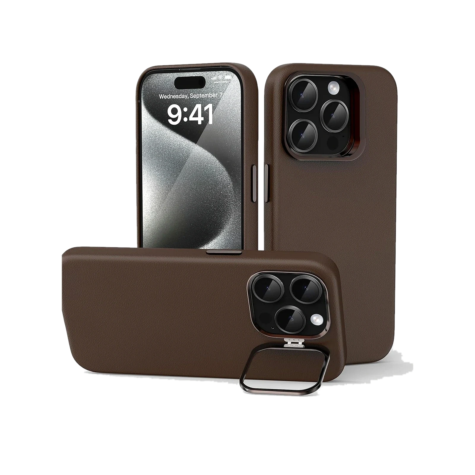 VELTAROX Classic Brown Leather iPhone Case product image 6