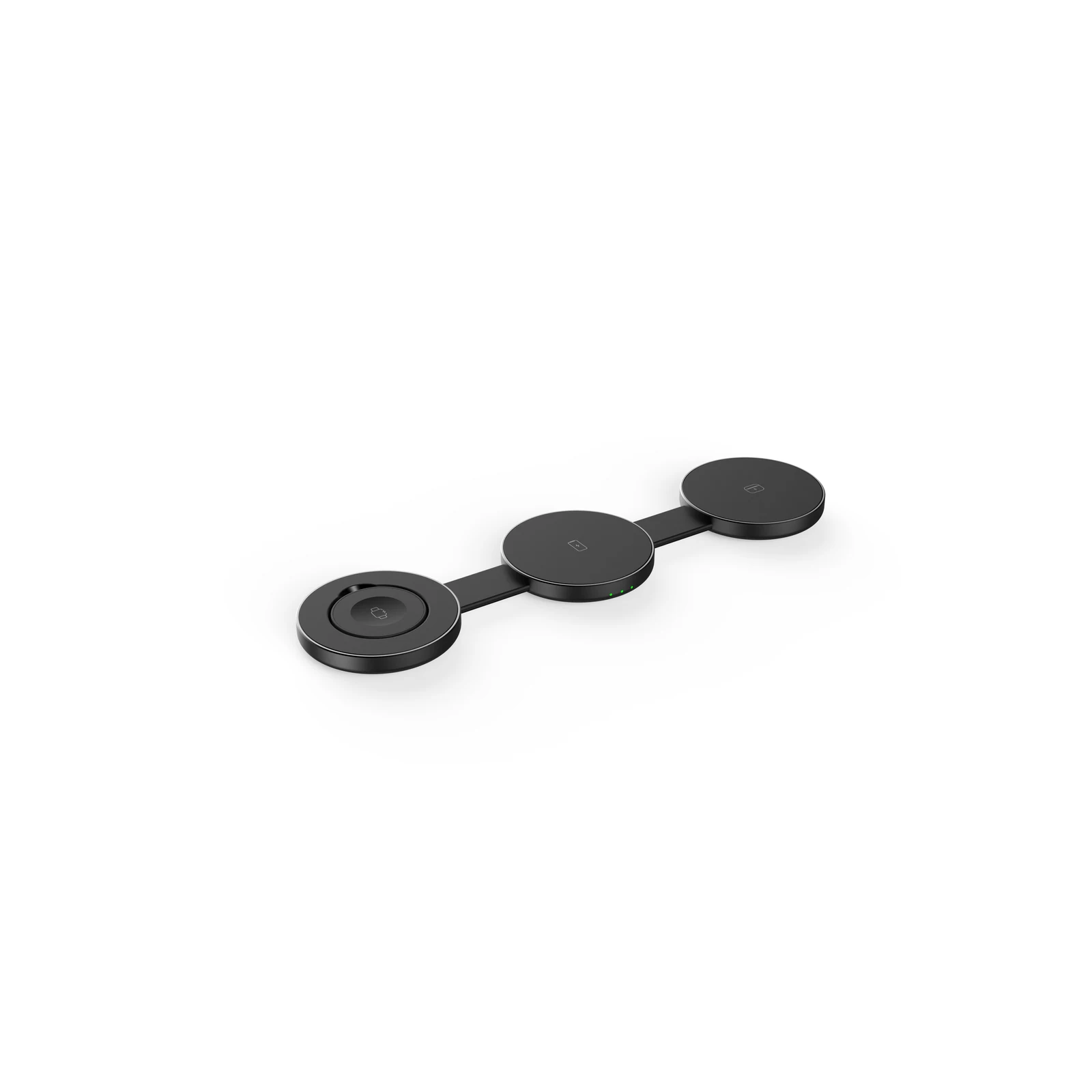 VELTAROX foldable 3-in-1 travel wireless charger unfolded