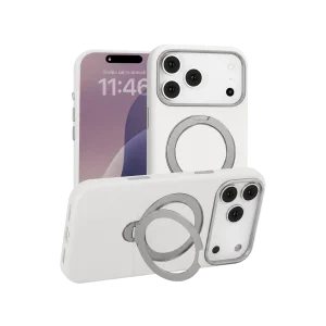 VELTAROX white magnetic ring iPhone case transparent product image