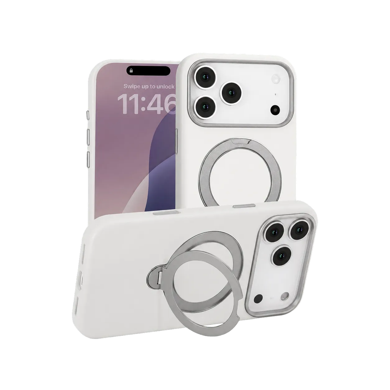 Custom magnetic ring iPhone case for private-label development