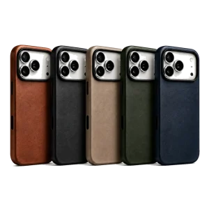 VELTAROX modern leather MagSafe iPhone case color collection transparent product image
