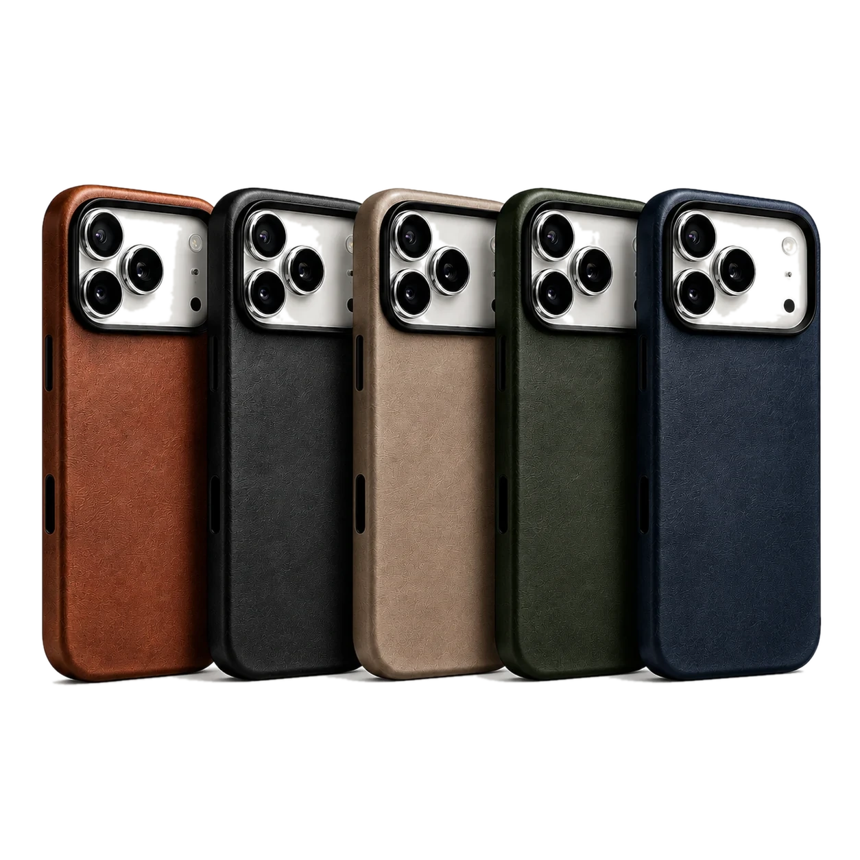 Modern leather MagSafe iPhone case