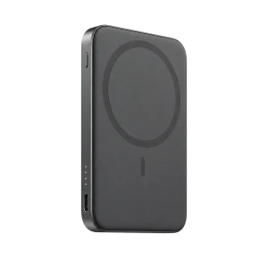 VELTAROX graphite Qi2 magnetic power bank transparent product image