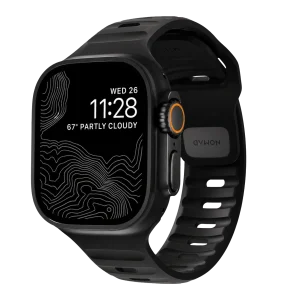 VELTAROX black sport Apple Watch band transparent product image